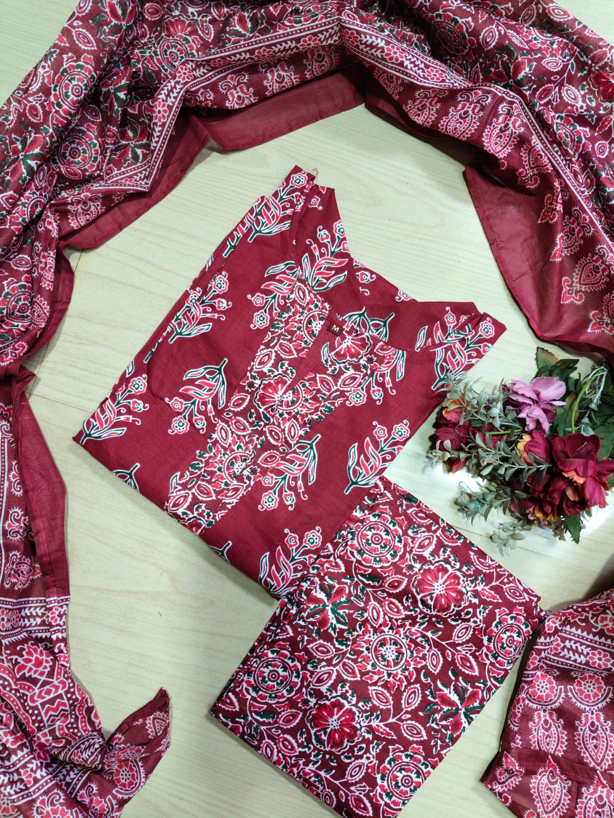 Petals Dupatta Sets  FDS241