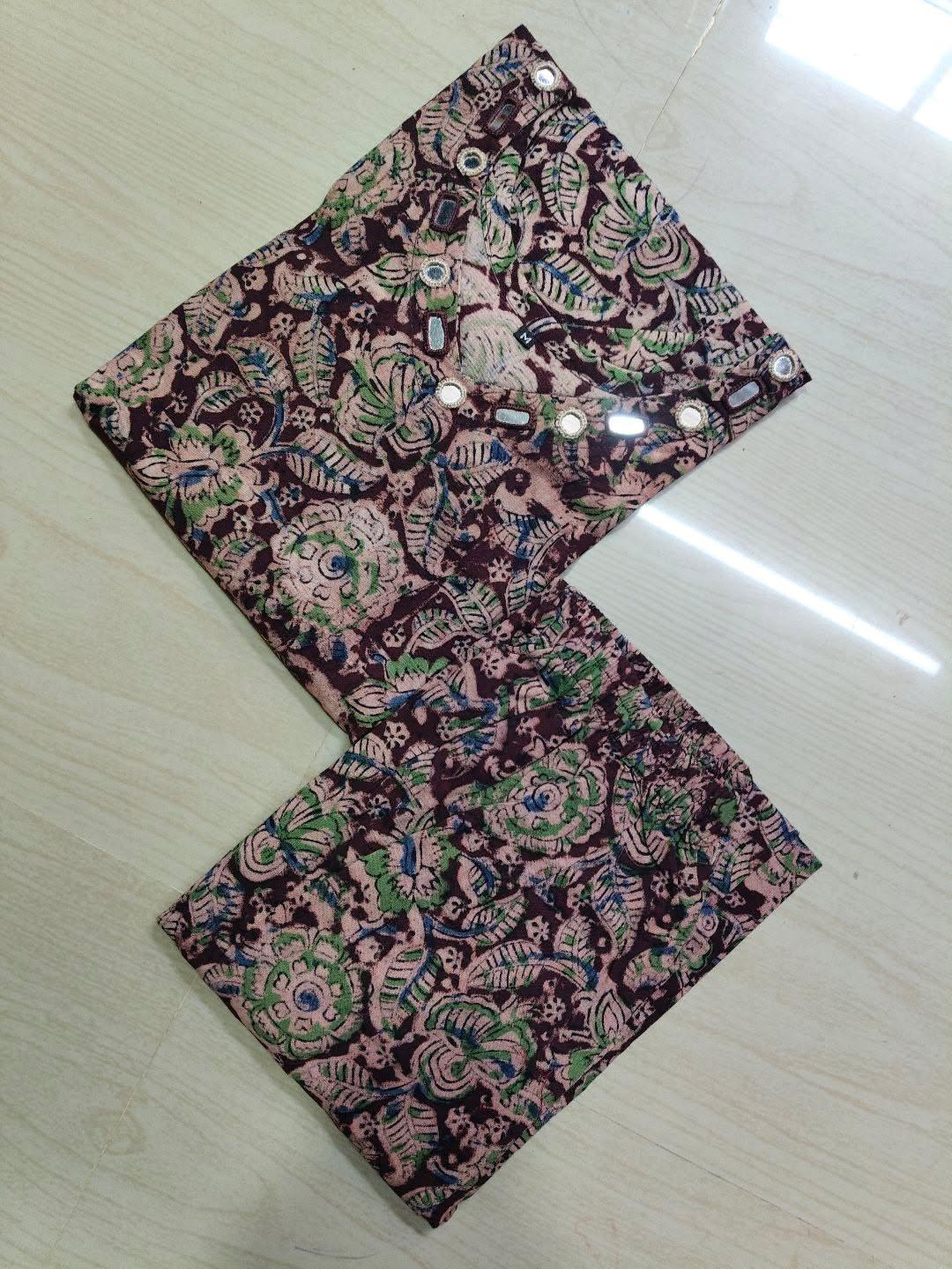 Kalamkari Kurti With Phant  PKA24