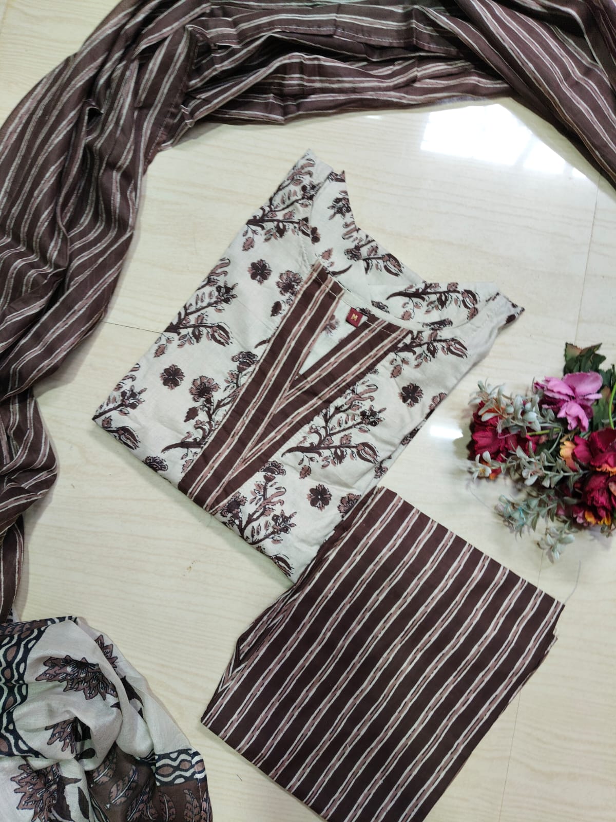 Petals Dupatta Sets  FDS255