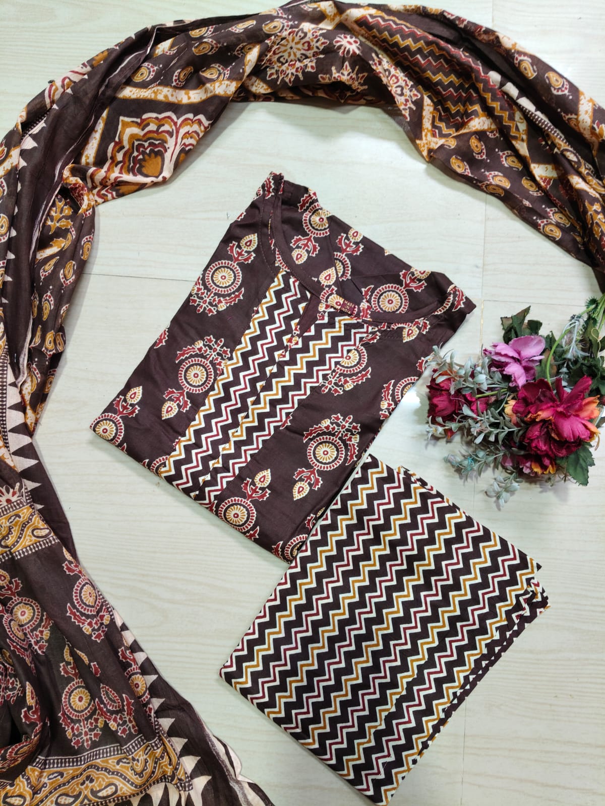 Petals Dupatta Sets  FDS256