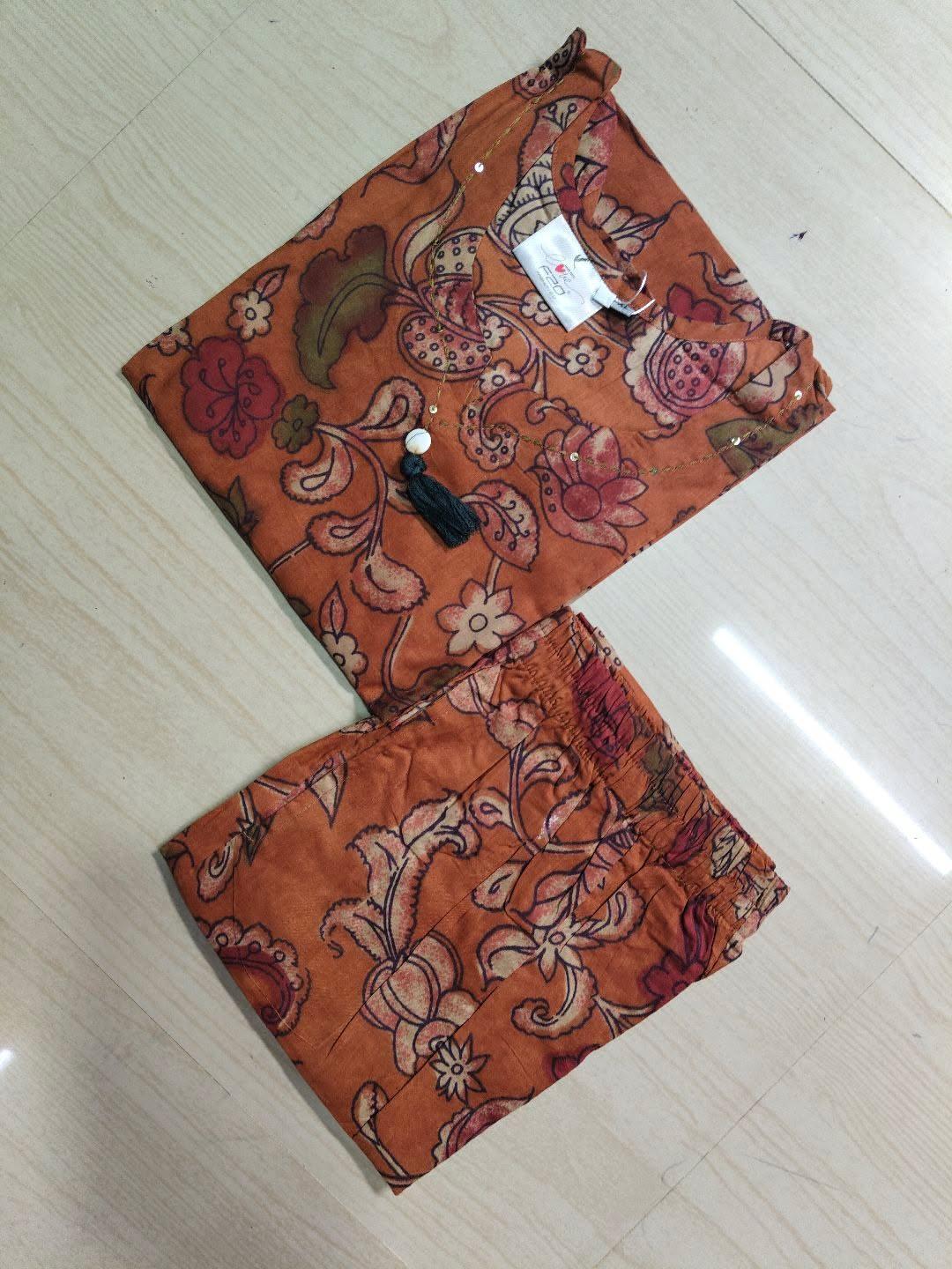Premium Cotton Kurti With Phant  CKP25