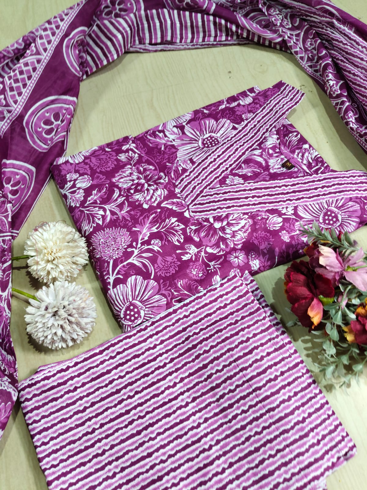 Petals Dupatta Sets - FDS26