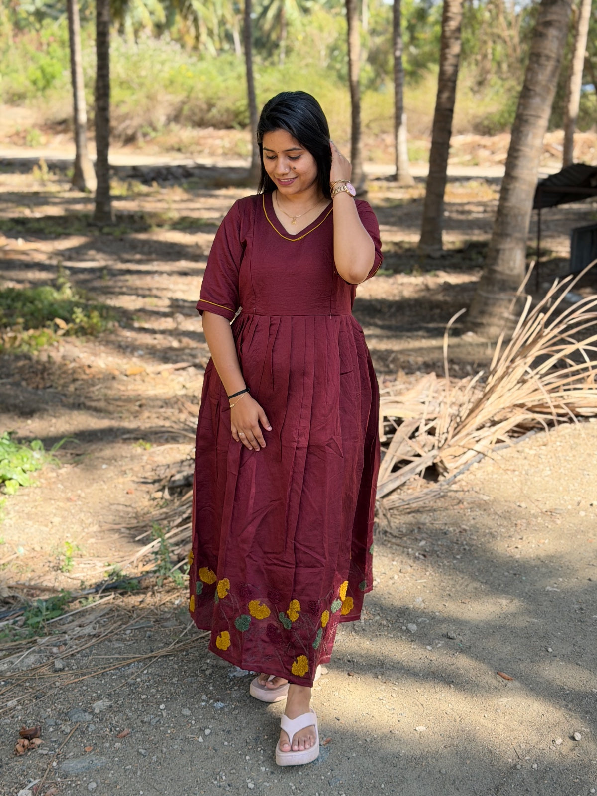 Georgette Feeding Frock GEF26