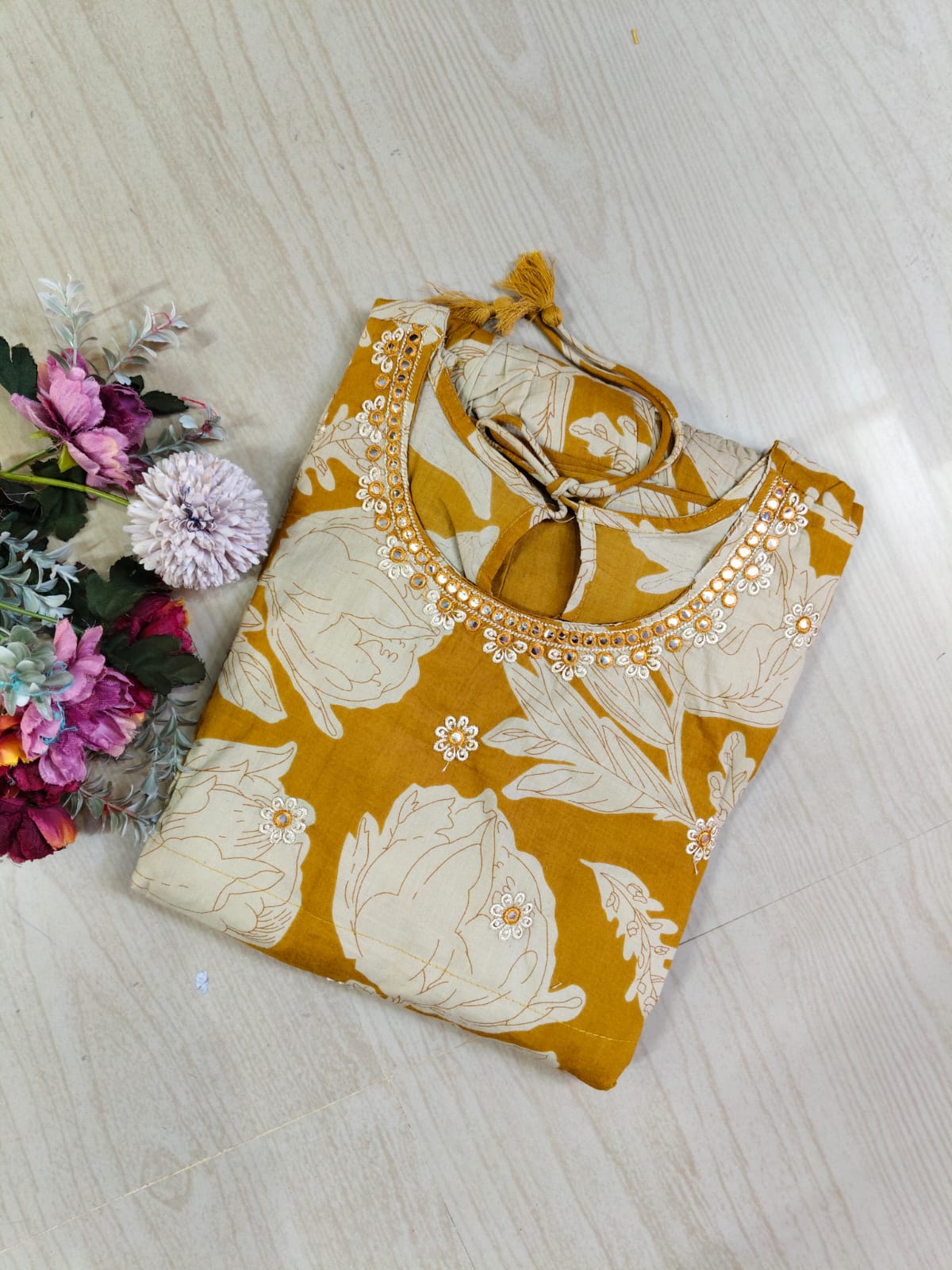 Cotton Long Sleveless Frocks CLF26