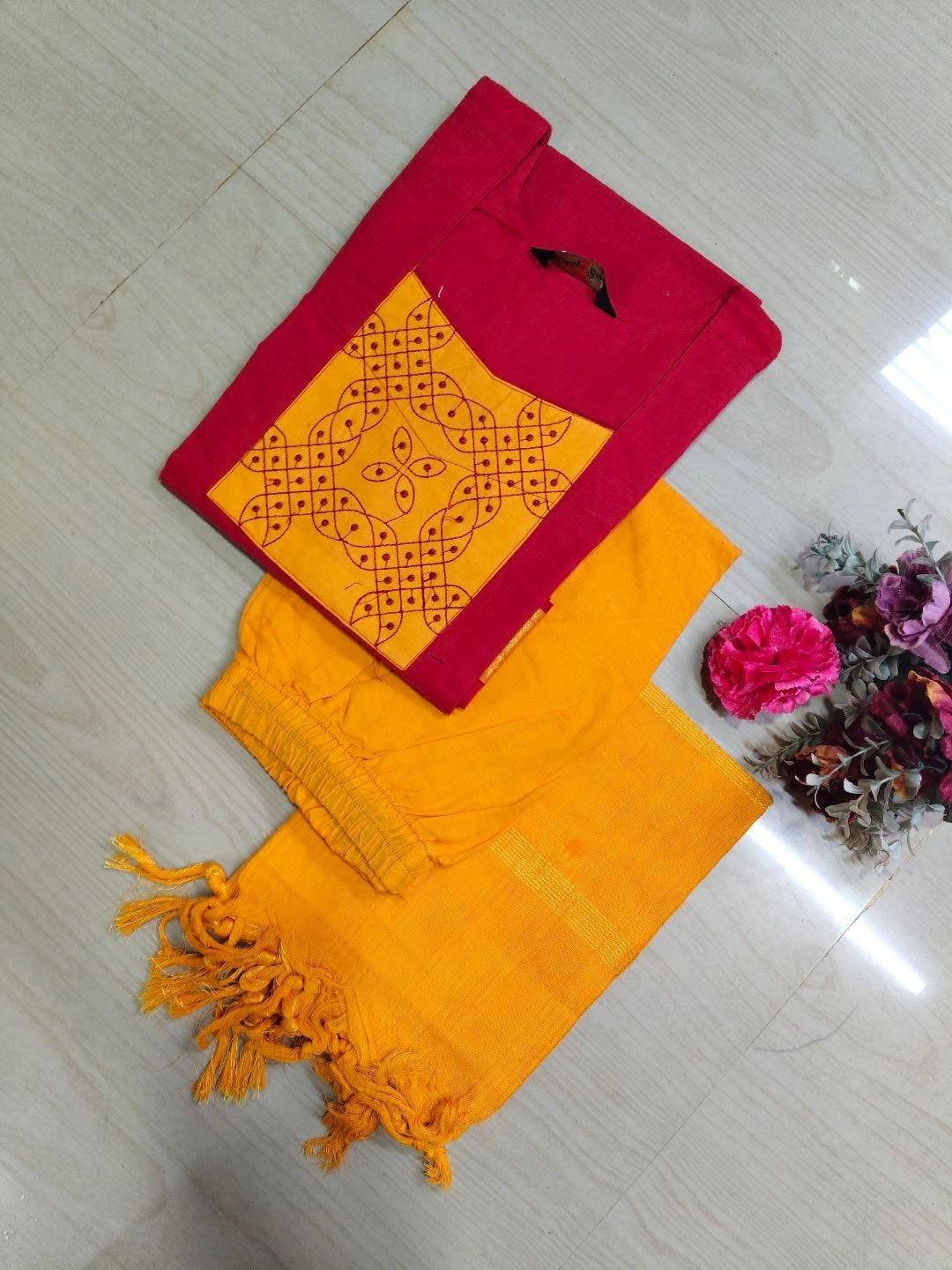 Petals Dupatta Sets  FDS270