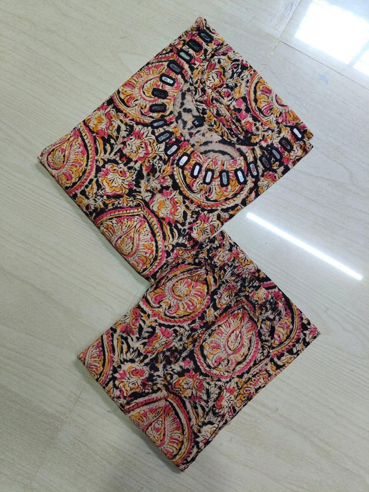 Kalamkari Kurti With Phant  PKA27