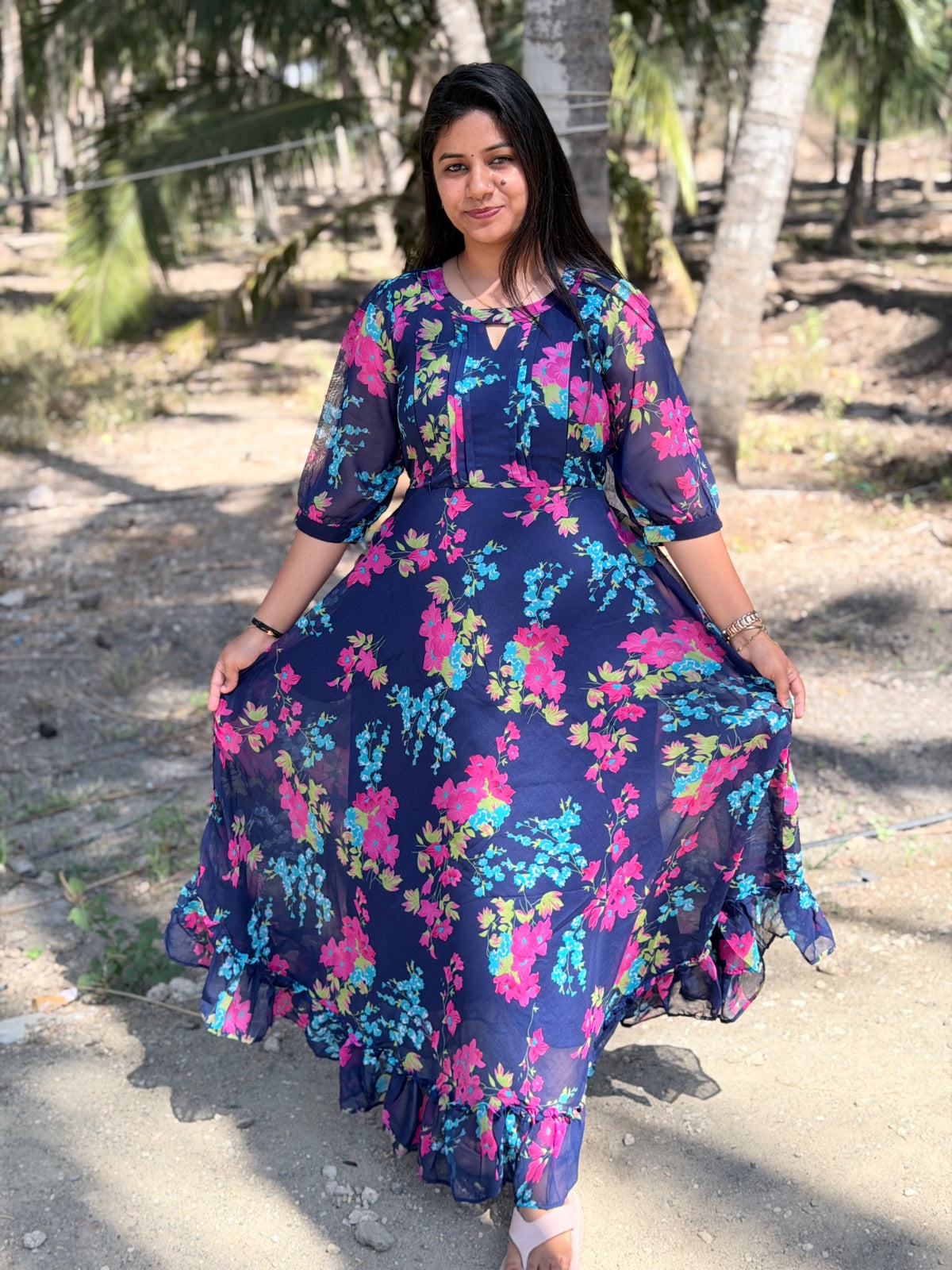 Georgette Feeding Frock GEF37