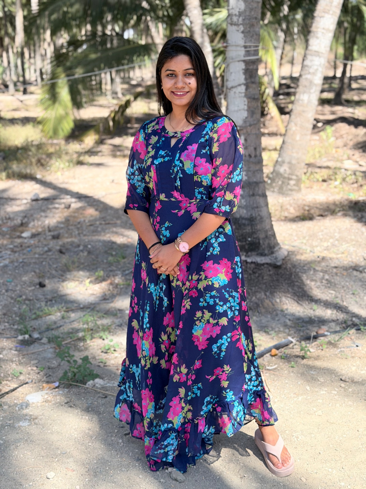 Georgette Feeding Frock GEF37