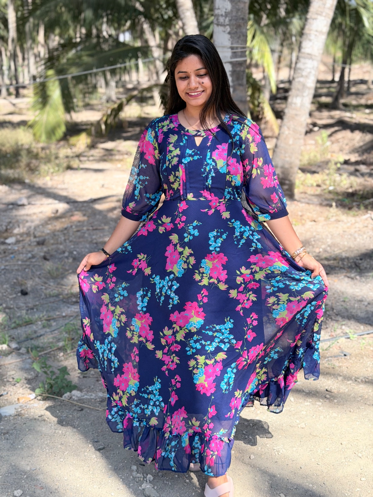 Georgette Feeding Frock GEF37