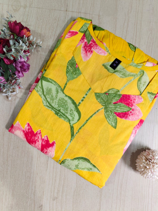 Cotton Floral Frock - CFF27
