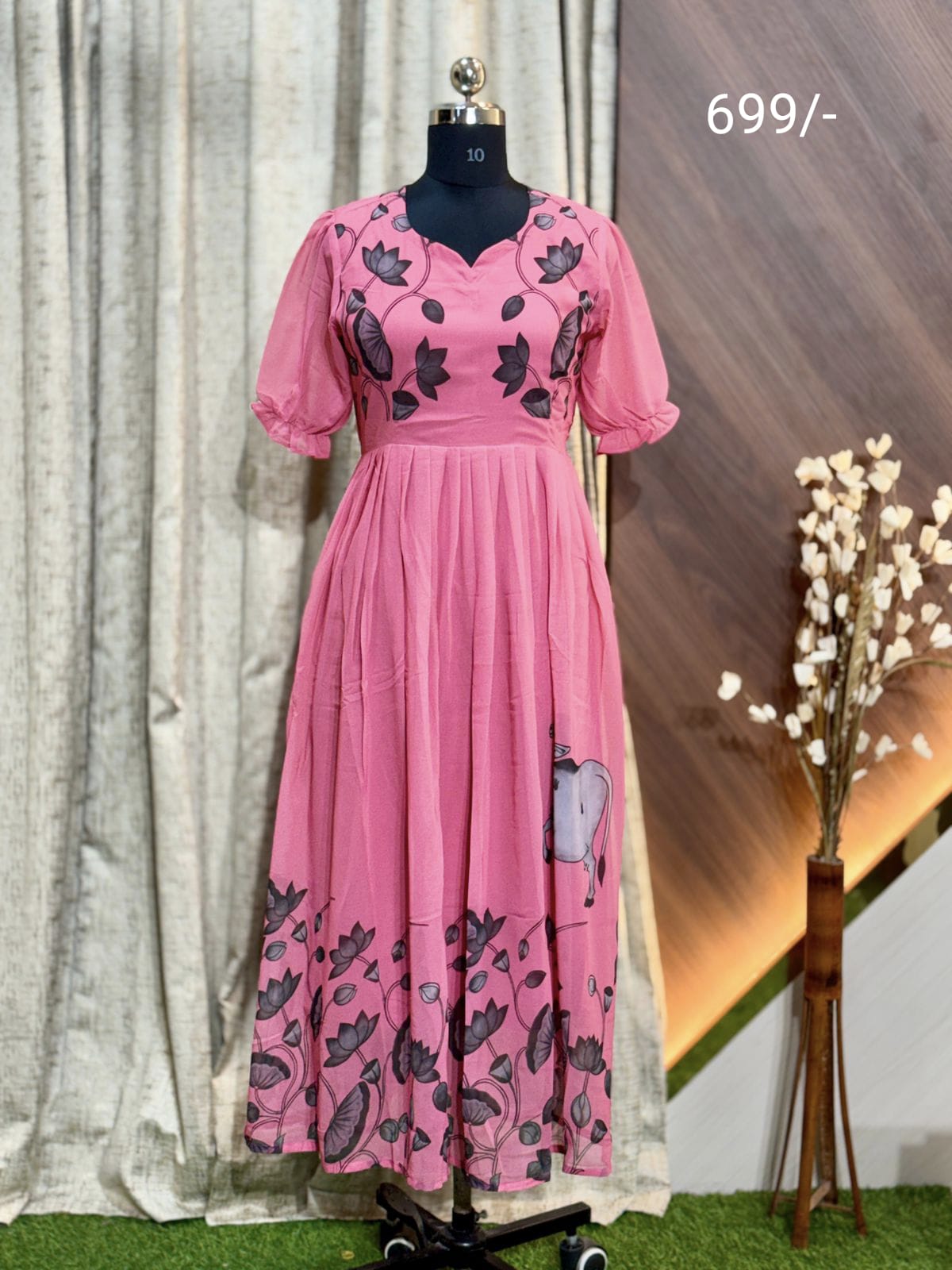 Georgette Floral Frock GFF28