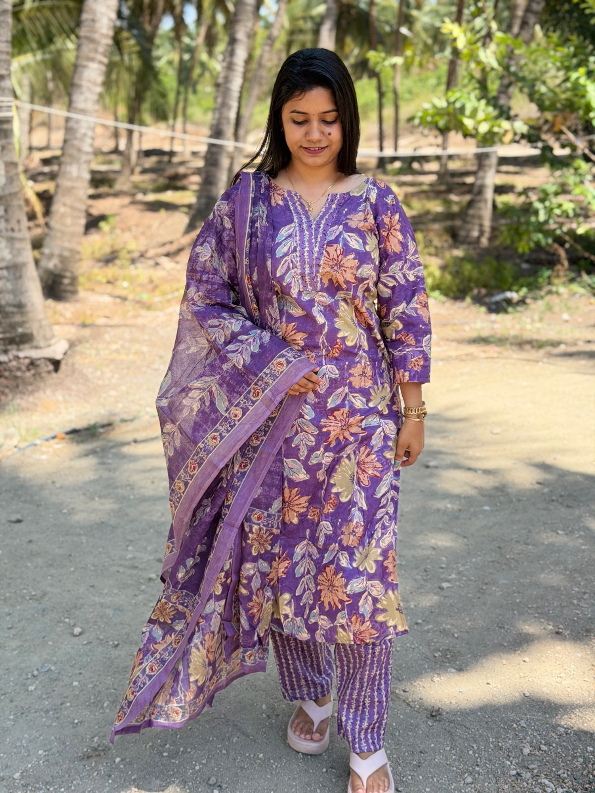 Petals Dupatta Sets  FDS284