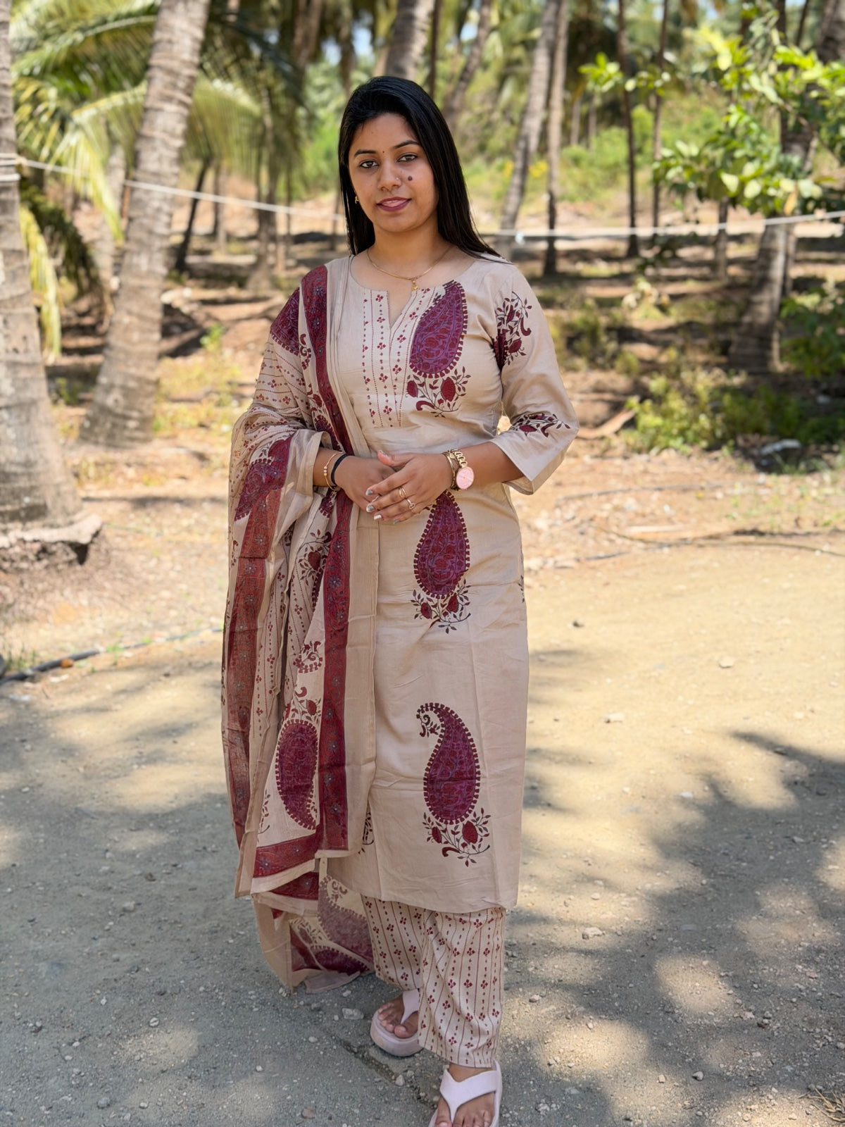Petals Dupatta Sets  FDS285