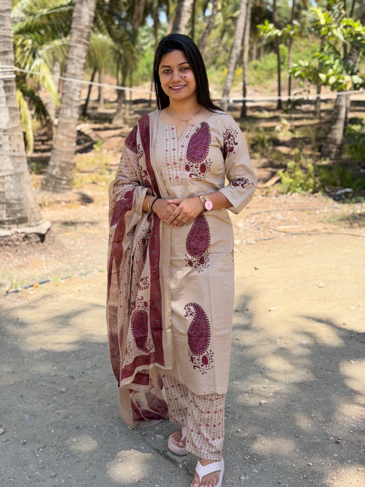 Petals Dupatta Sets  FDS285