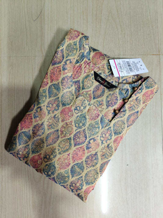 Floral Tissue Kurti - FTK28