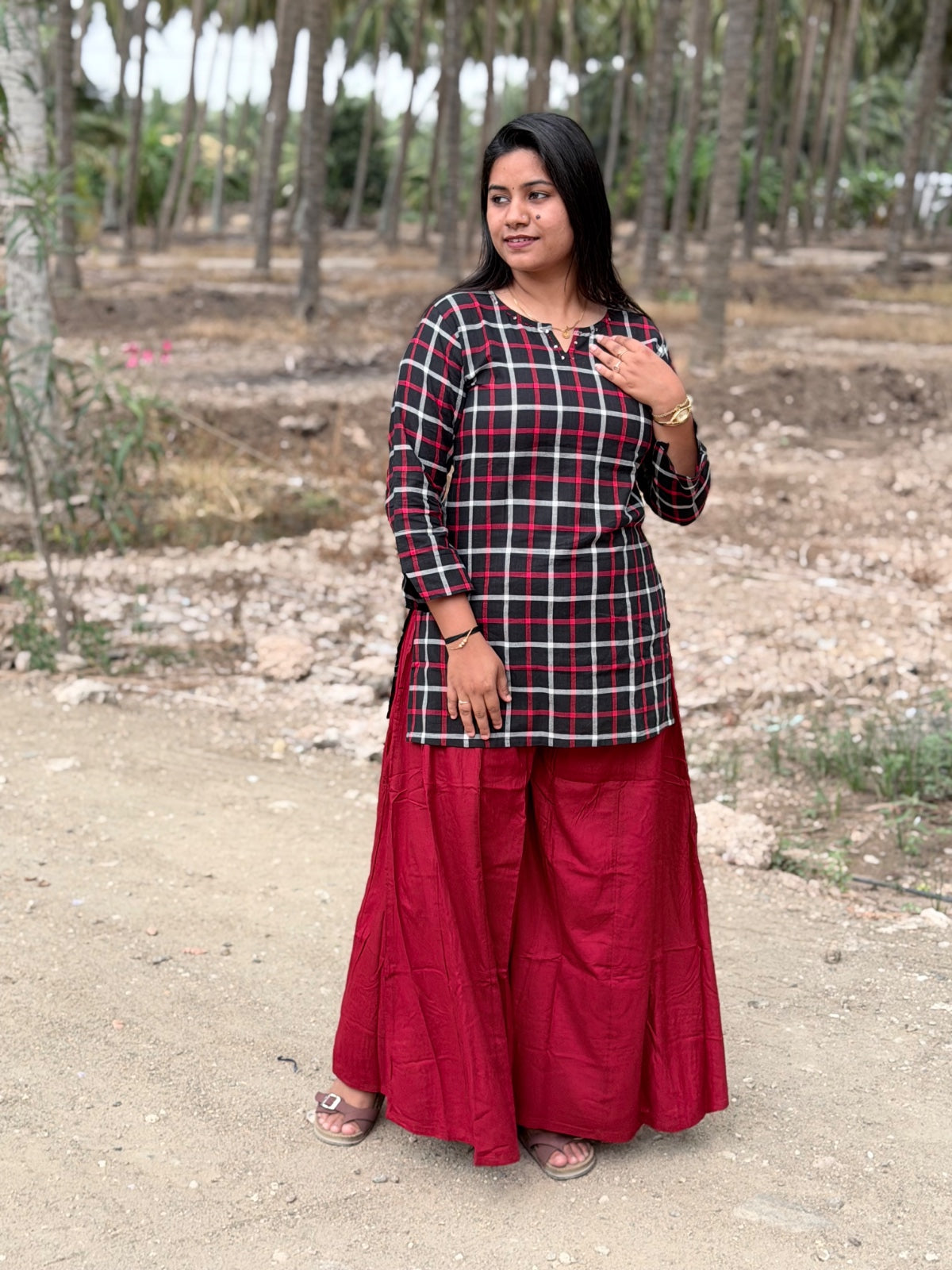 Short Kurthi With Rayon Palazzo  SKP28