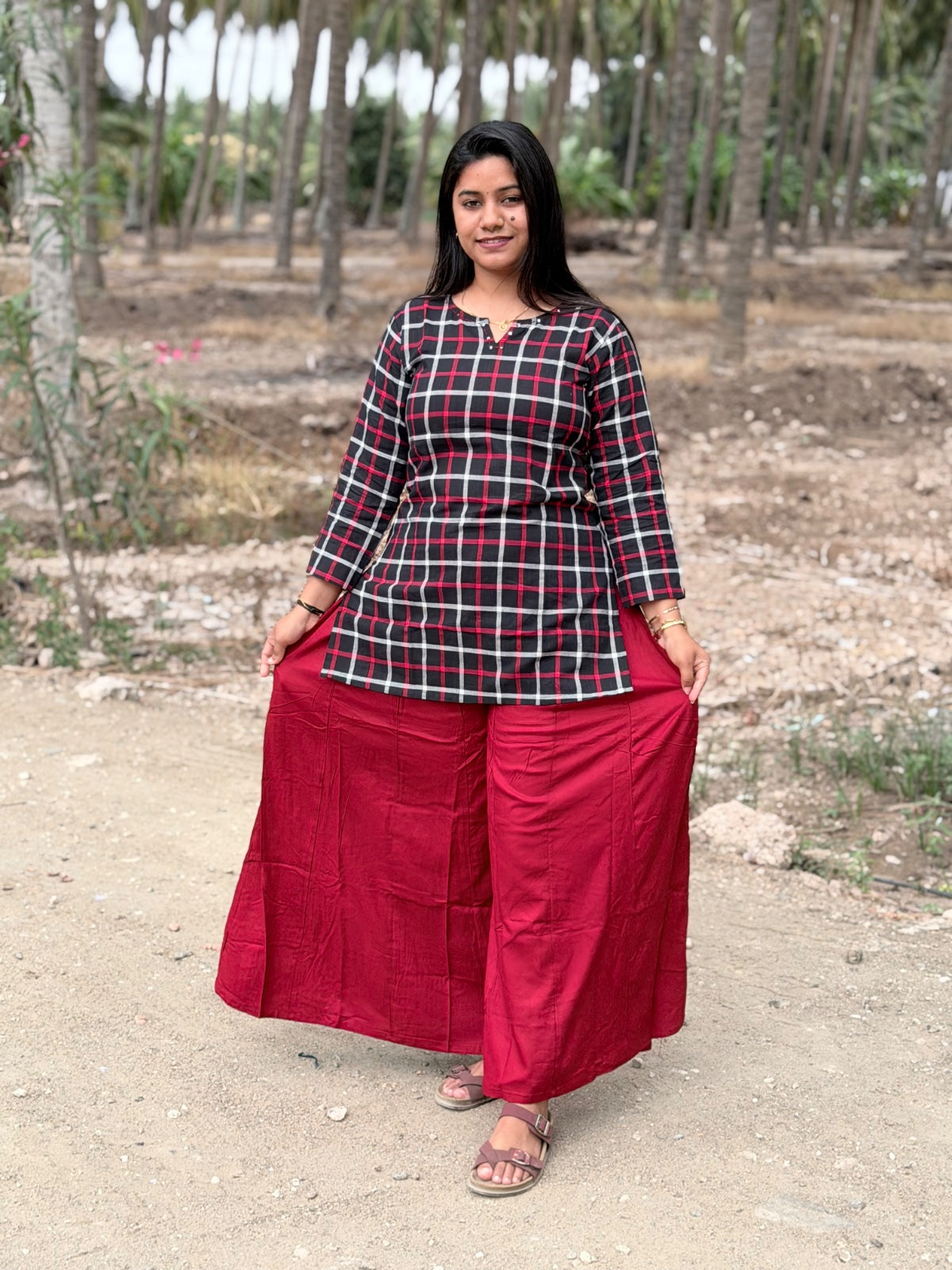 Short Kurthi With Rayon Palazzo  SKP28