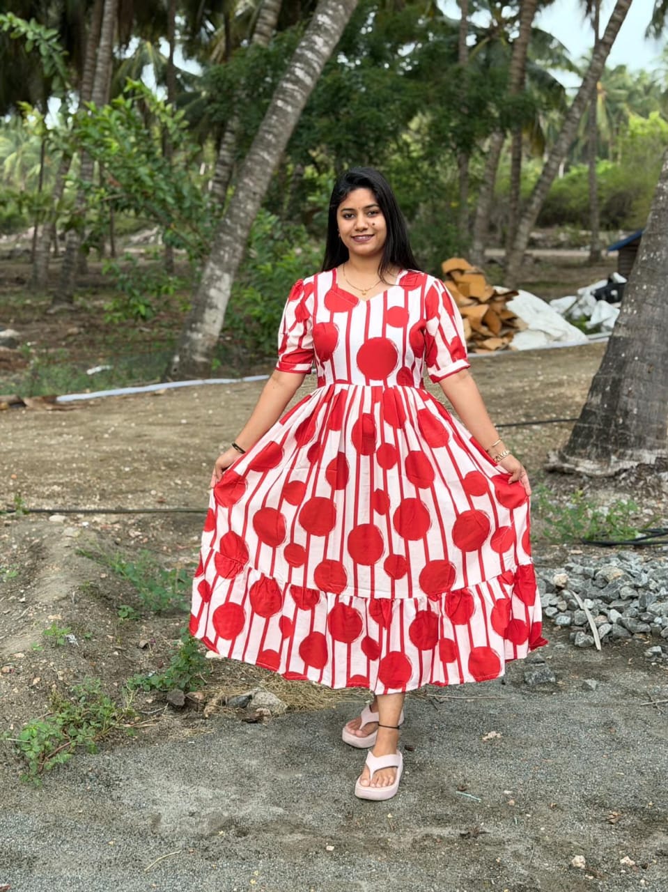 Premium Cotton Frock - CFF228