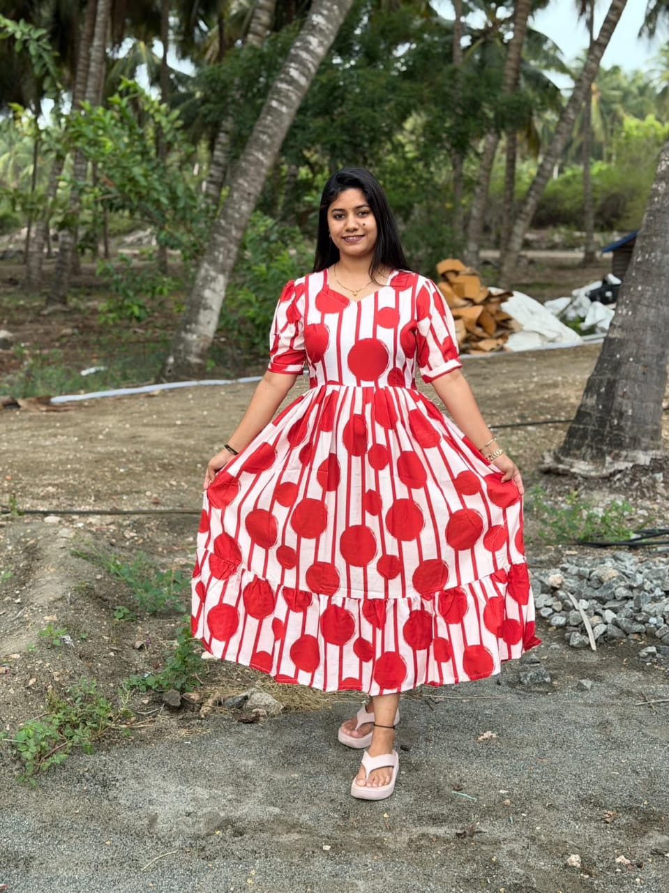 Premium Cotton Frock - CFF228