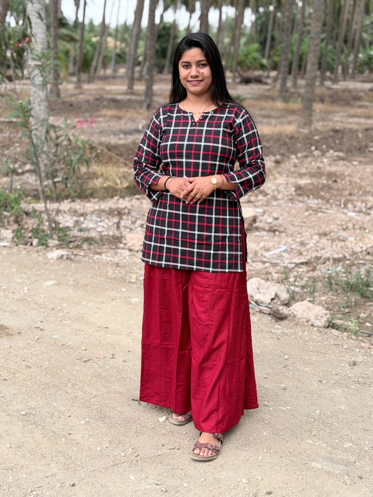 Short Kurthi With Rayon Palazzo  SKP28