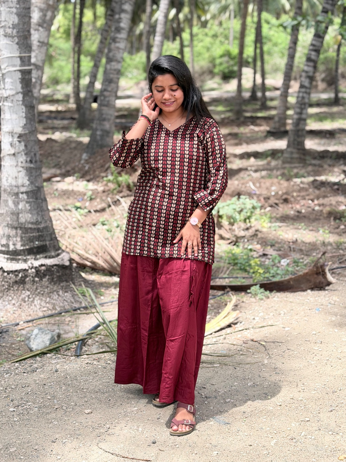 Short Kurthi With Palazzo  SKP28