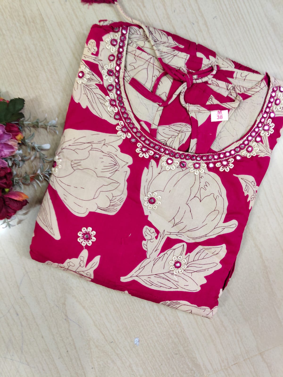 Cotton Long Sleveless Frocks CLF28