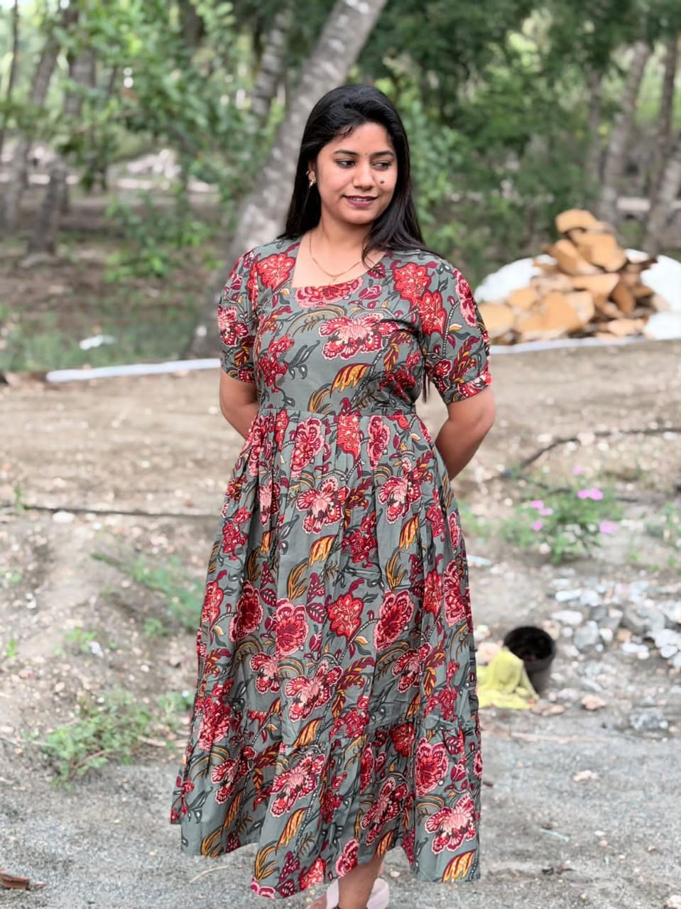 Premium Cotton Frock - CFF229