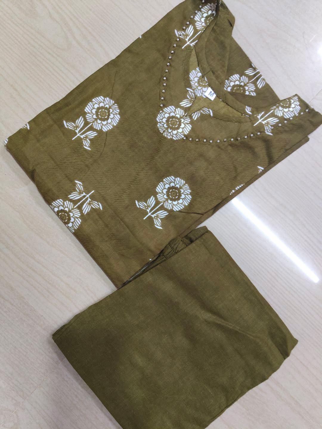 Jaipur Cotton Kurti with Pant  JCK29 (Check Our Size Chart Before Placing the Order)