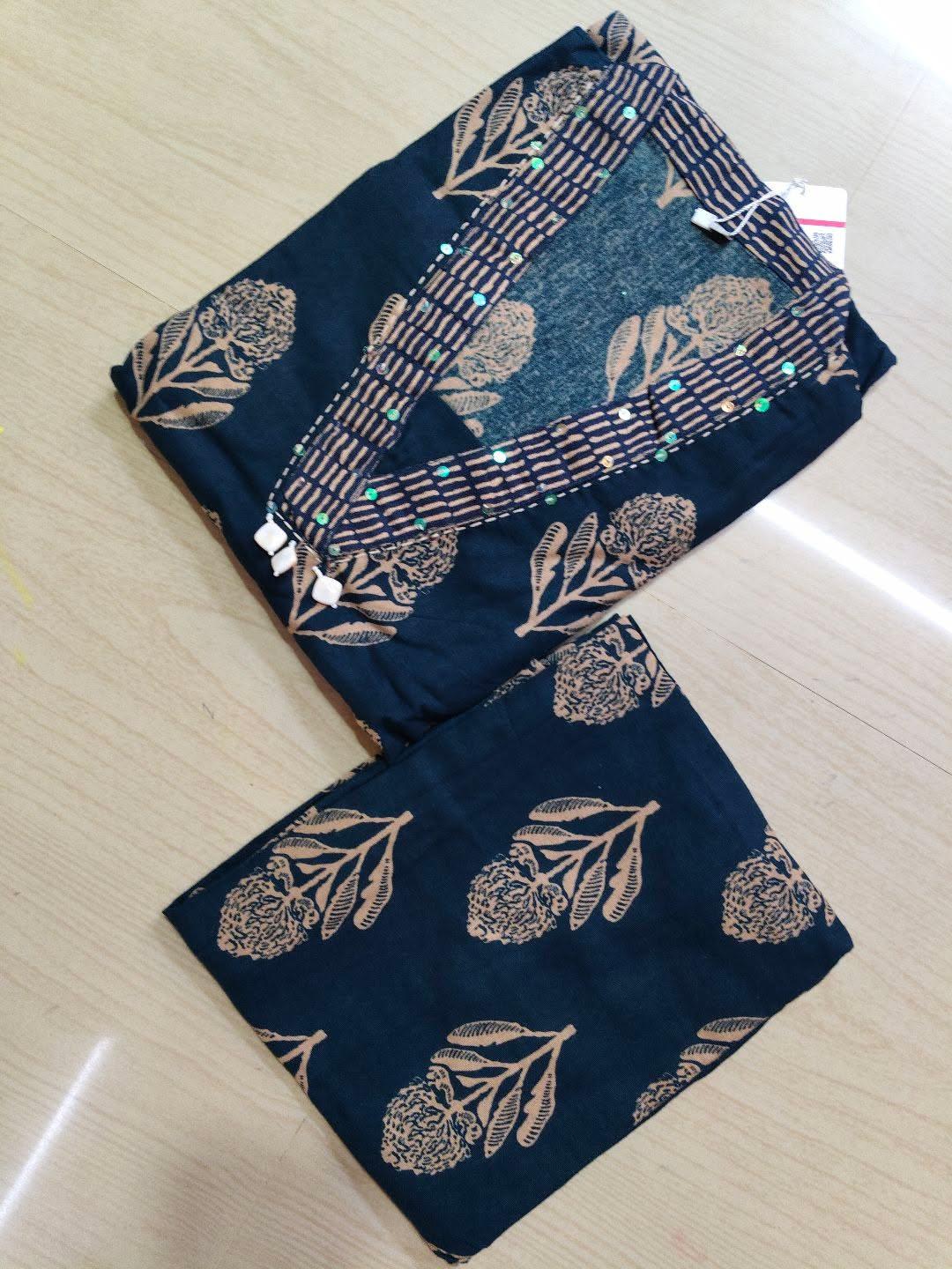 Premium Cotton Kurti With Phant  CKP29