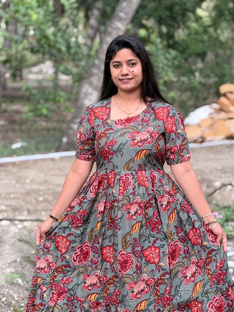 Premium Cotton Frock - CFF229