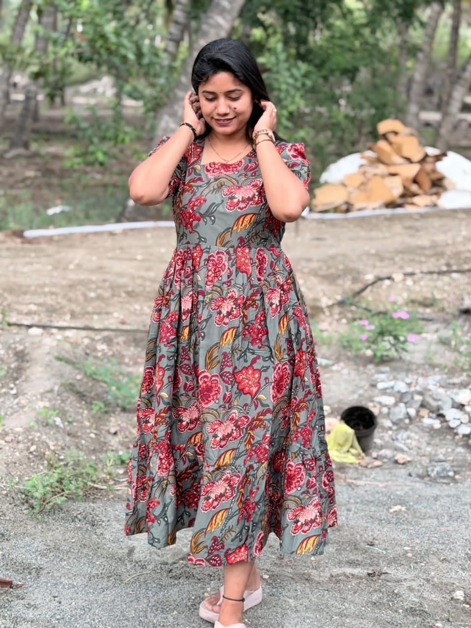 Premium Cotton Frock - CFF229