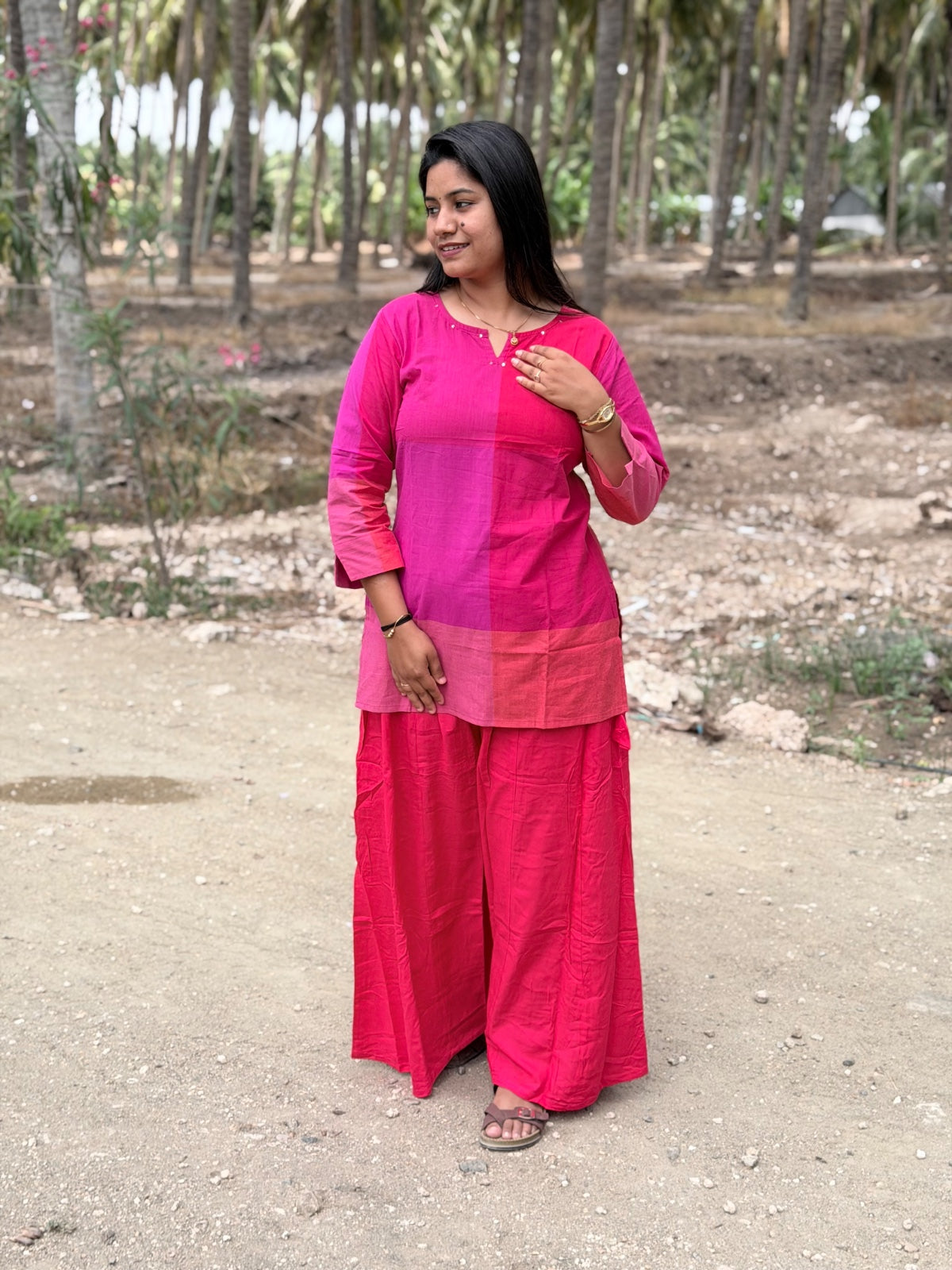 Short Kurthi With Rayon Palazzo  SKP29