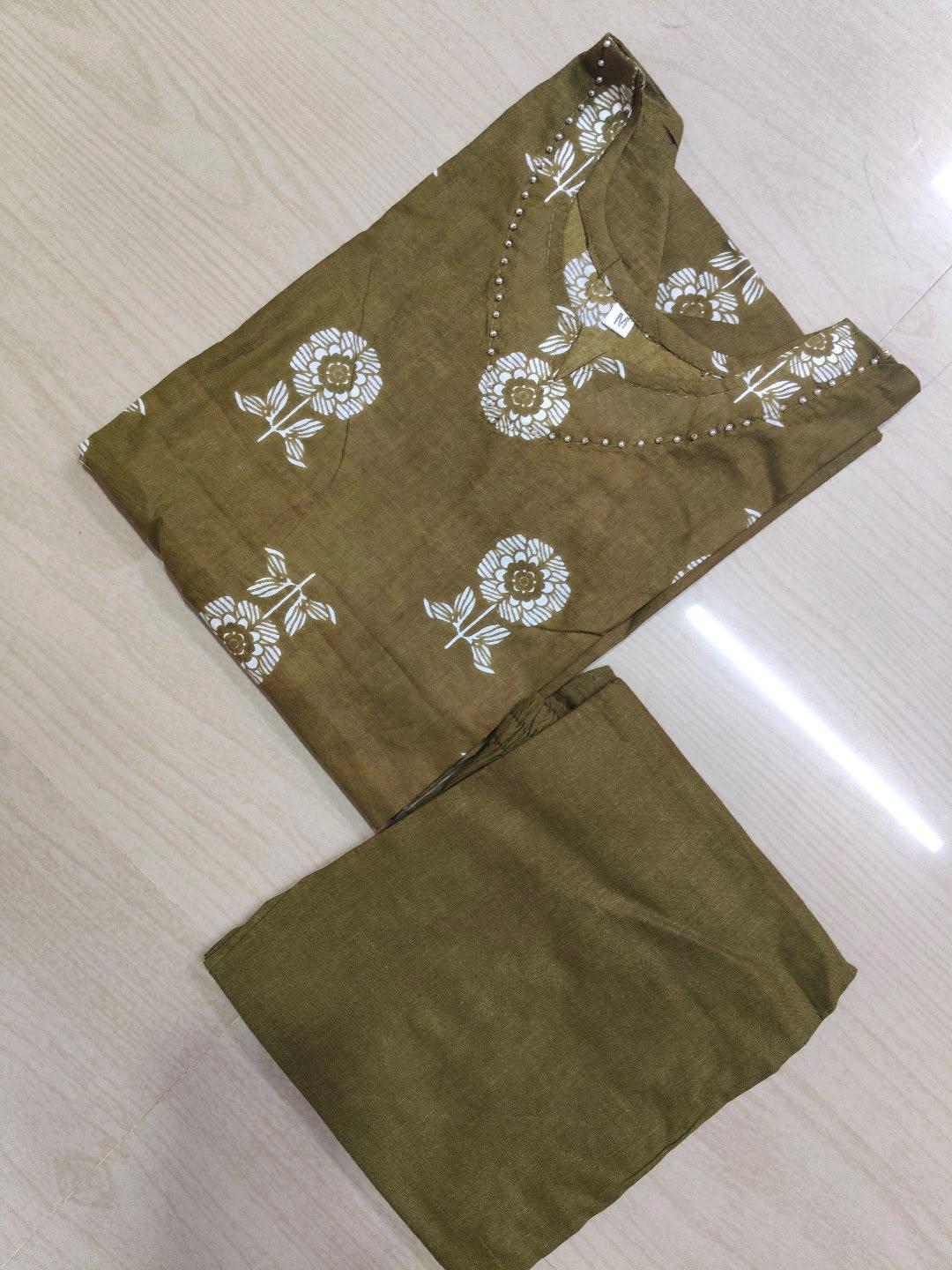 Jaipur Cotton Kurti with Pant  JCK29 (Check Our Size Chart Before Placing the Order)