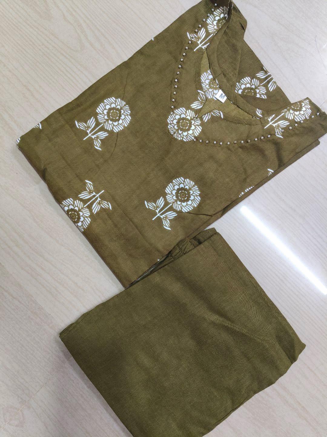 Jaipur Cotton Kurti with Pant  JCK29 (Check Our Size Chart Before Placing the Order)