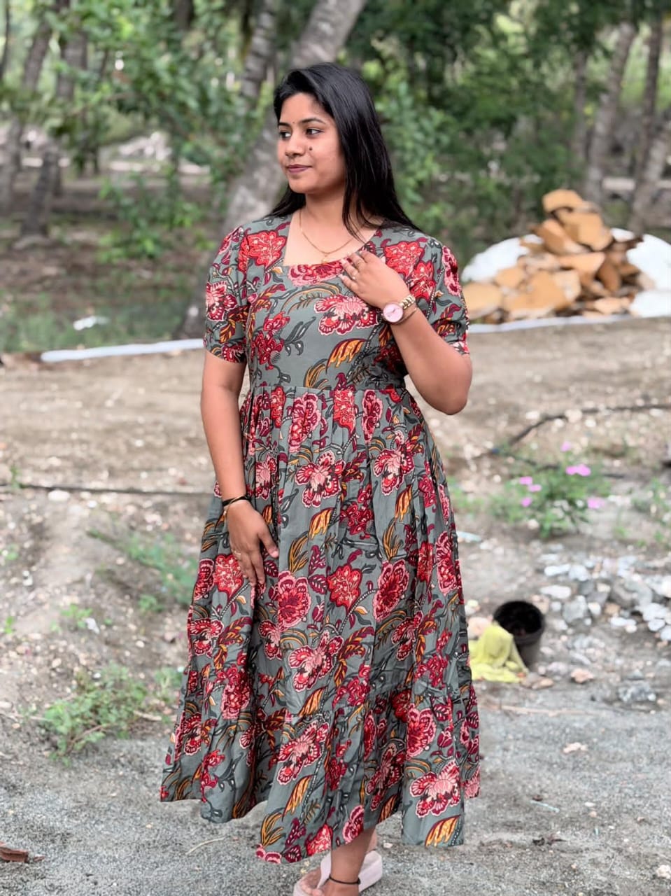 Premium Cotton Frock - CFF229