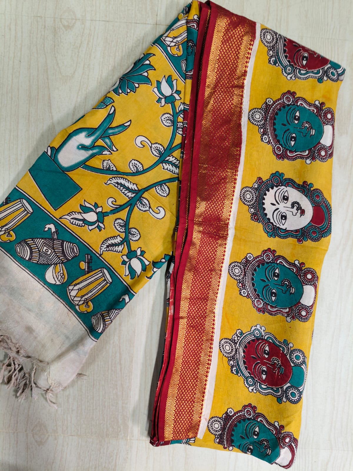 Kalamkari Pure Cotton Duppatas KCD29
