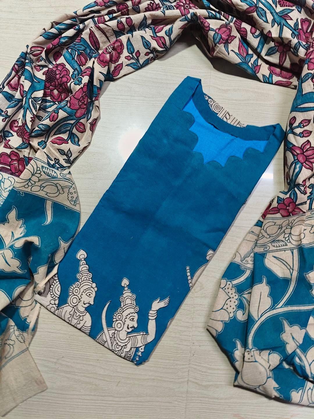 Kalamkari Kurti With Dupatta  KK83