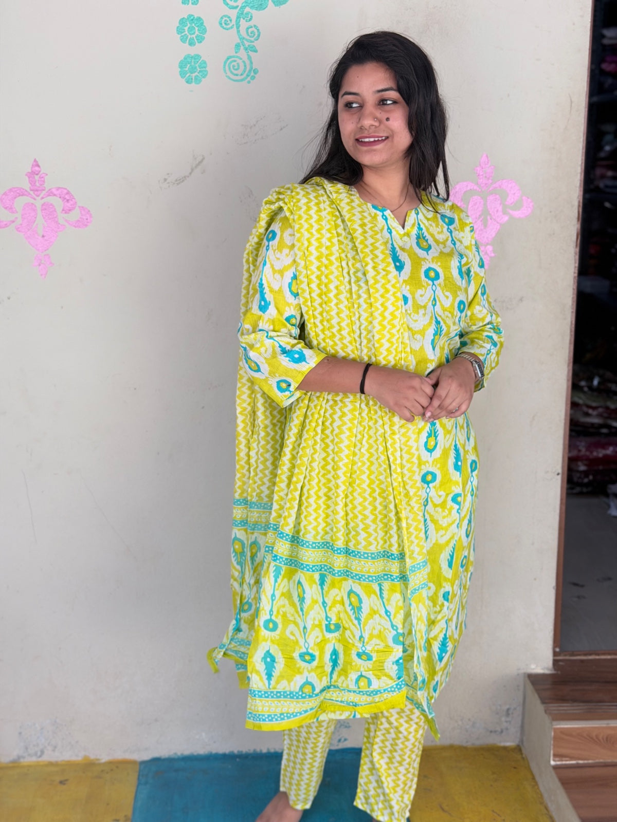 Jaipur Cotton Kurti Set - JKS02 (Check Our Size Chart Before Placing the Order)