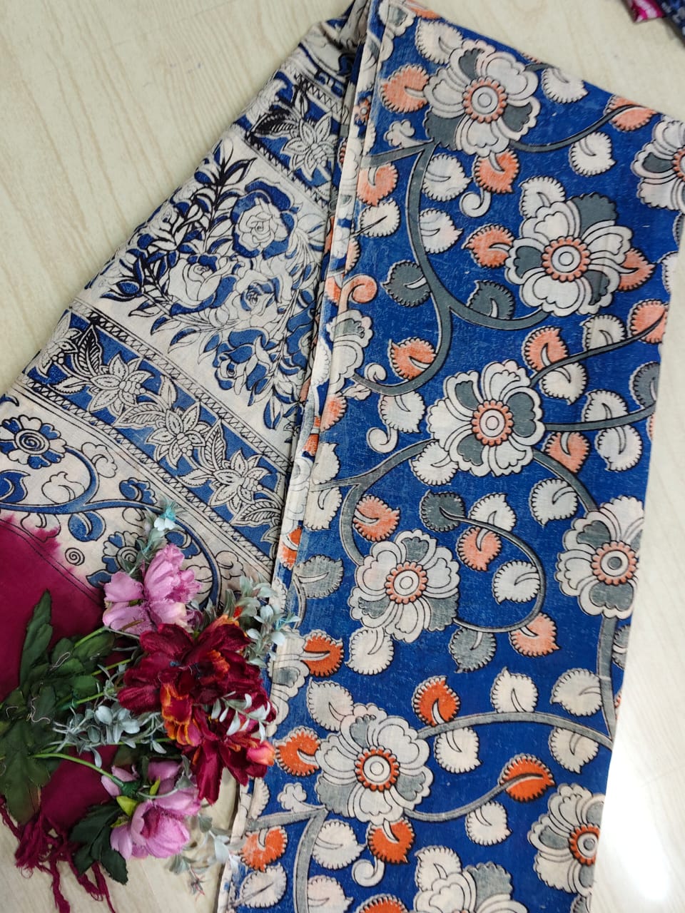 Kalamkari Pure Cotton Duppatas KCD02