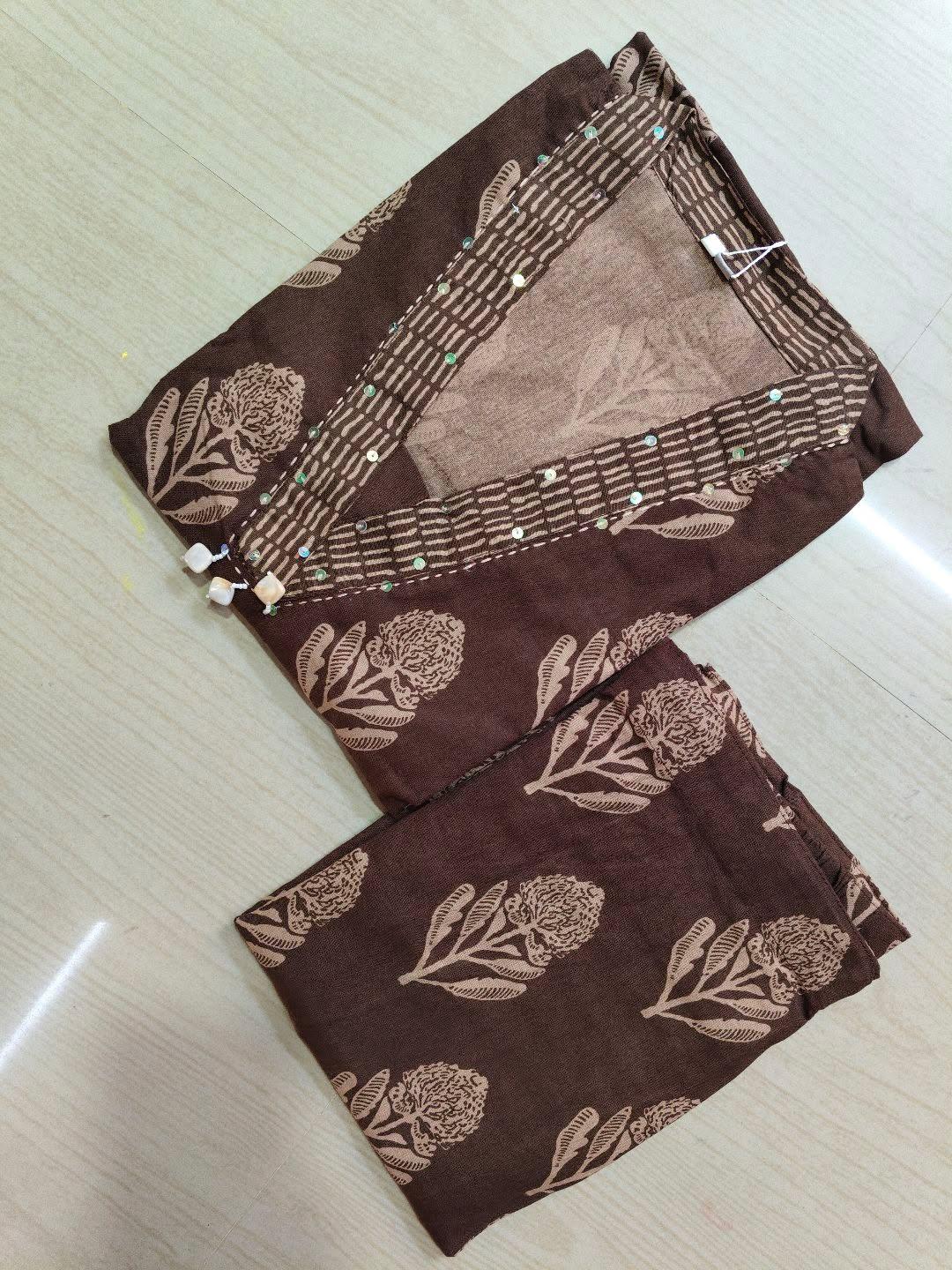 Premium Cotton Kurti With Phant  CKP30