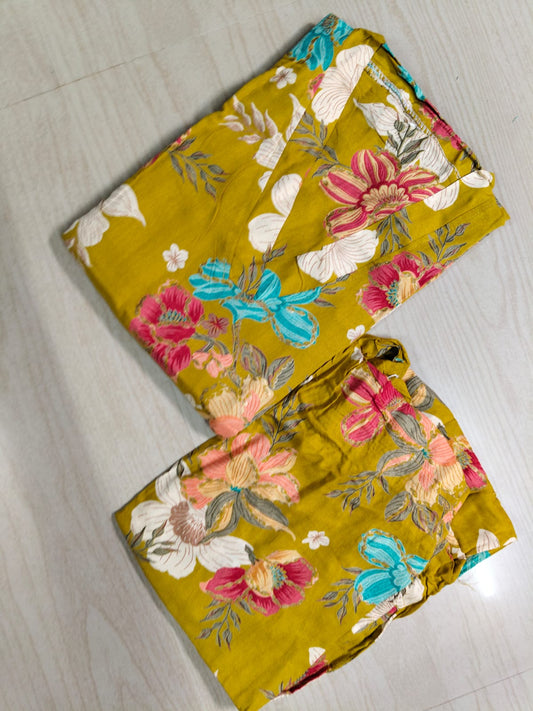 Cotton Kurti With Phant  CKP30