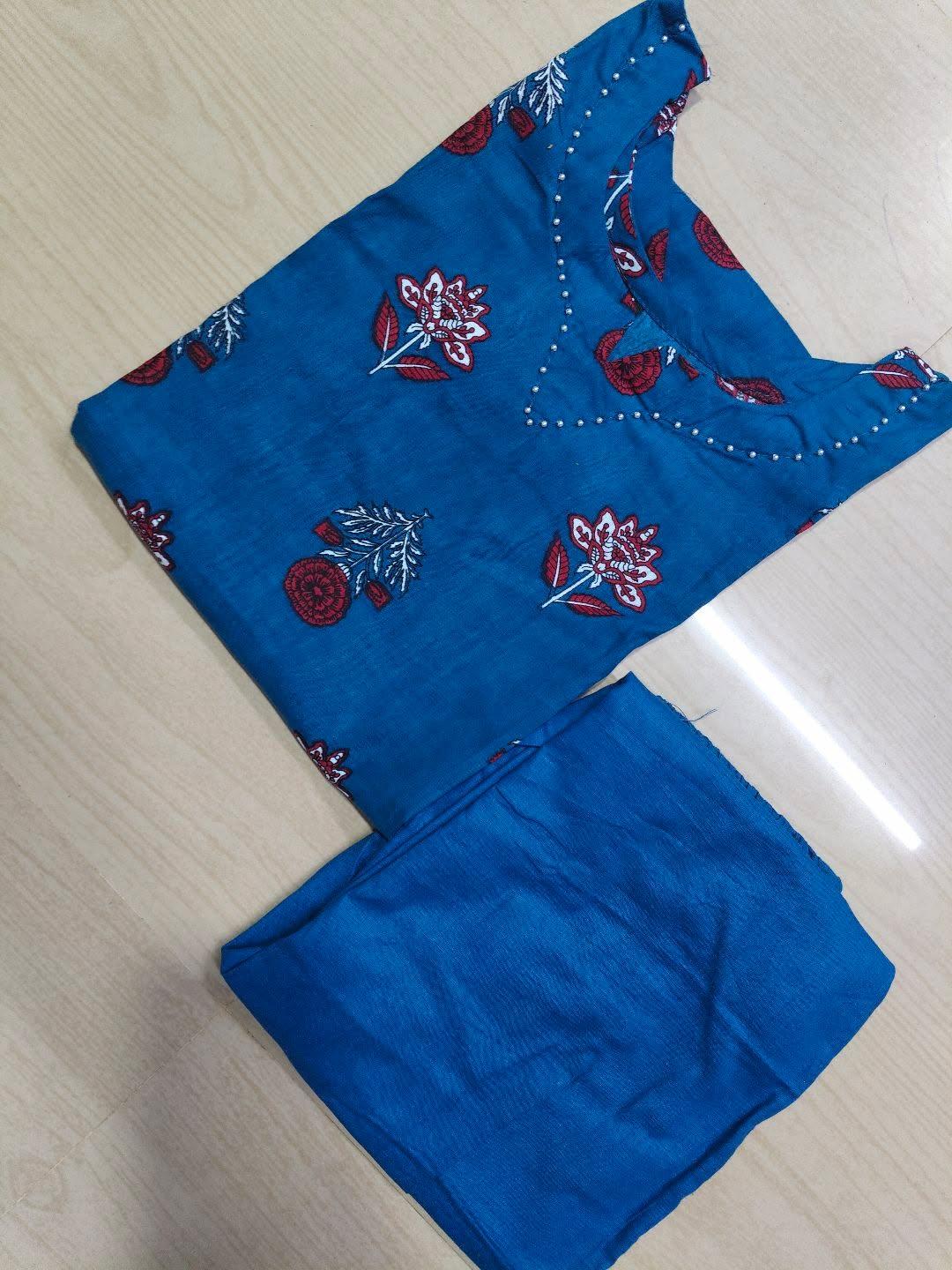 Jaipur Cotton Kurti with Pant  JCK31 (Check Our Size Chart Before Placing the Order)