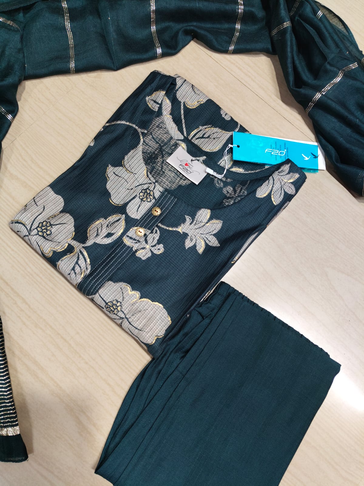 Premium Shiny Vetican Silk Kurti - SVK32