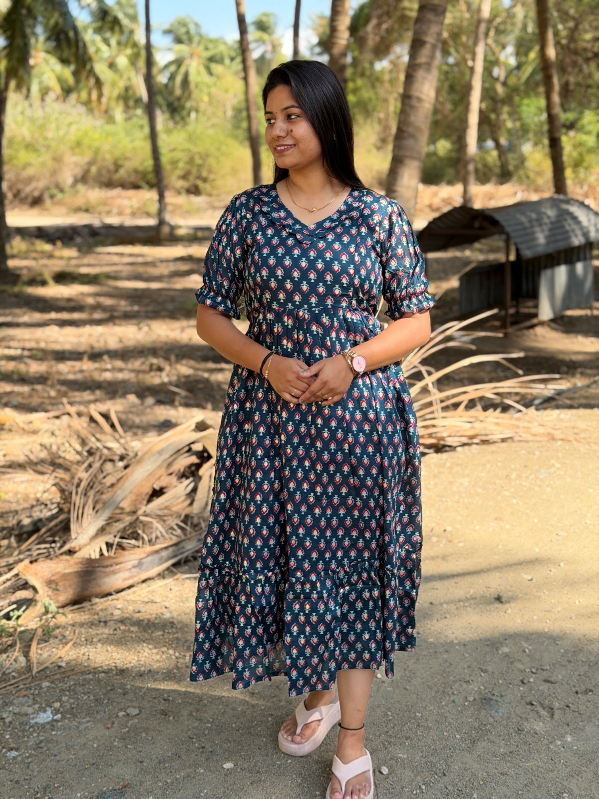 cotton Feeding Frock GEF28