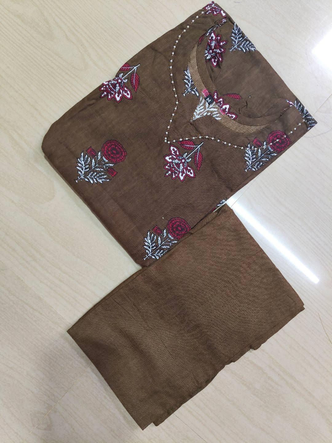 Jaipur Cotton Kurti with Pant  JCK32 (Check Our Size Chart Before Placing the Order)