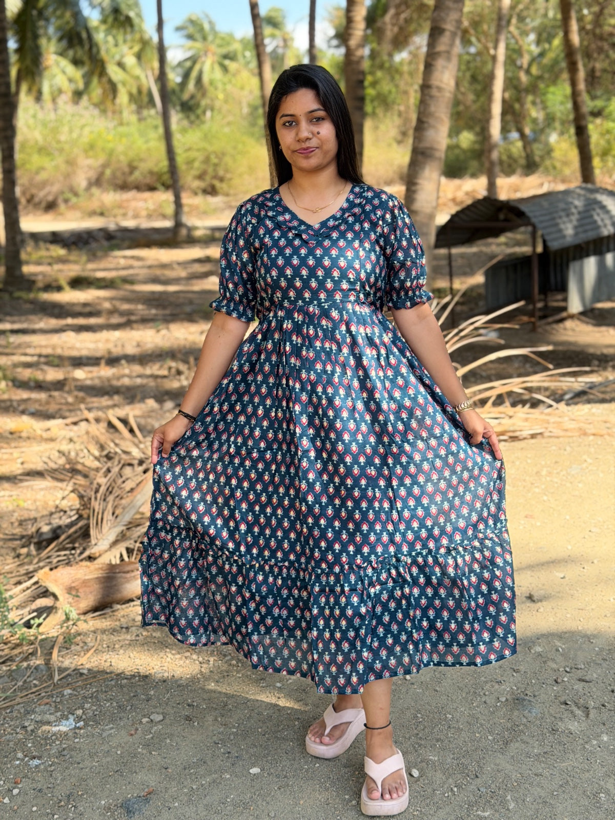 cotton Feeding Frock GEF28