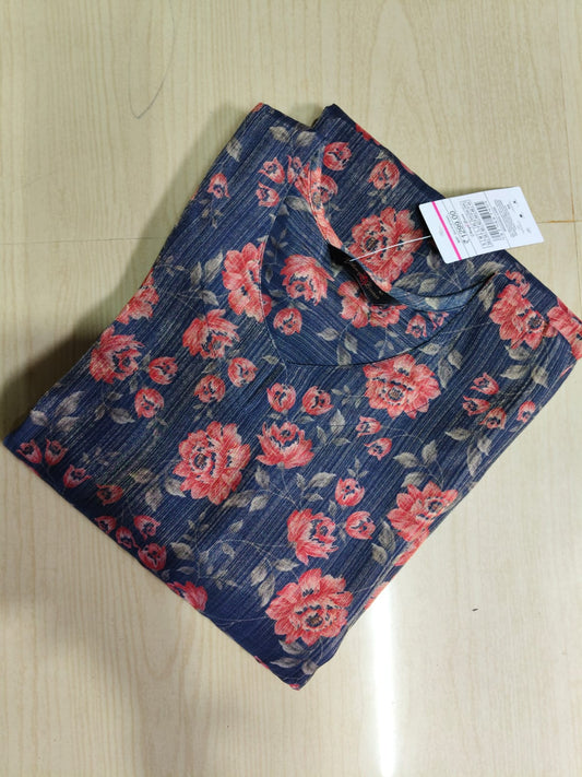 Floral Tissue Kurti - FTK31