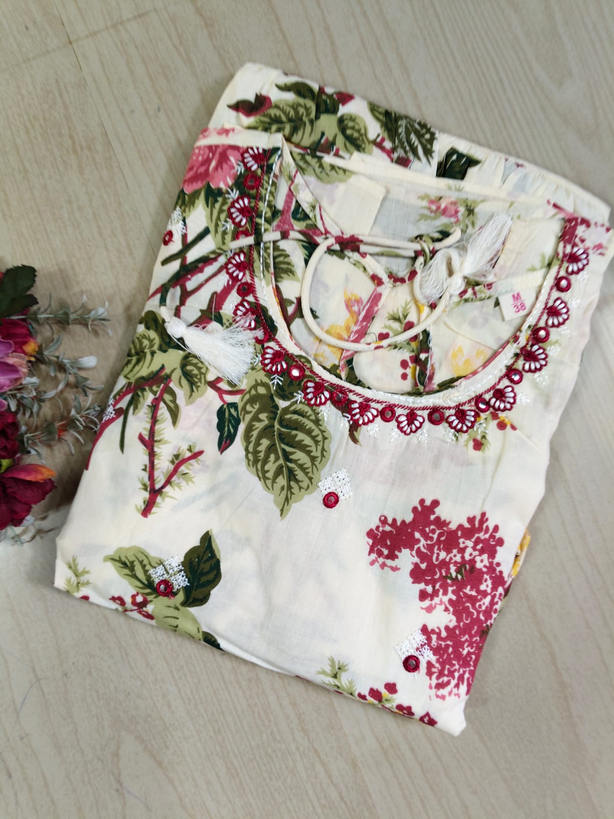 Cotton Long Sleveless Frocks CLF32