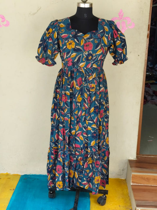 Kalamkari Anarkali Frock  KAF31