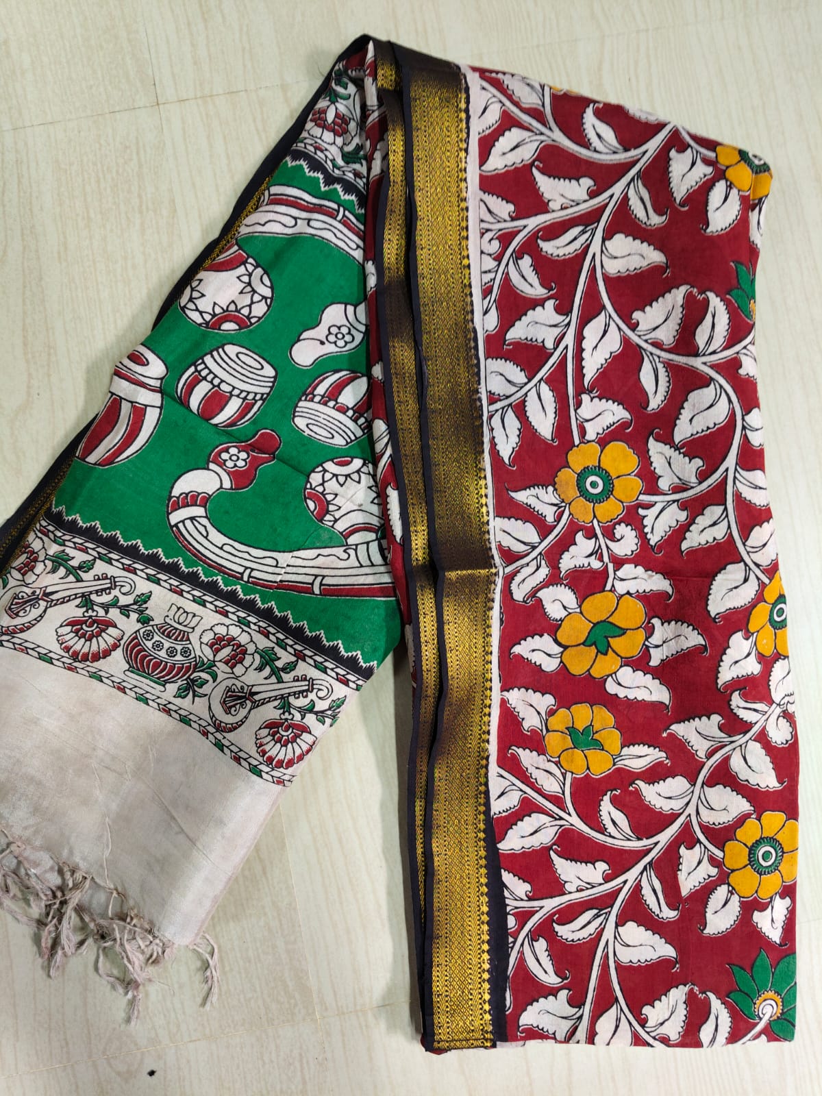 Kalamkari Pure Cotton Duppatas KCD32